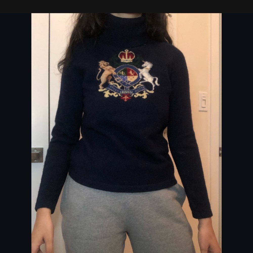 Ralph Lauren turtle neck with crest